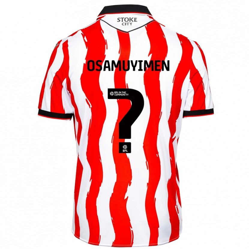 Danxen Donna Maglia David Osamuyimen #0 Bianco Rosso Kit Gara Home 2025/26 Maglietta