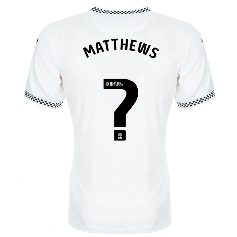 Danxen Donna Maglia Archie Matthews #0 Bianco Arancione Kit Gara Home 2025/26 Maglietta