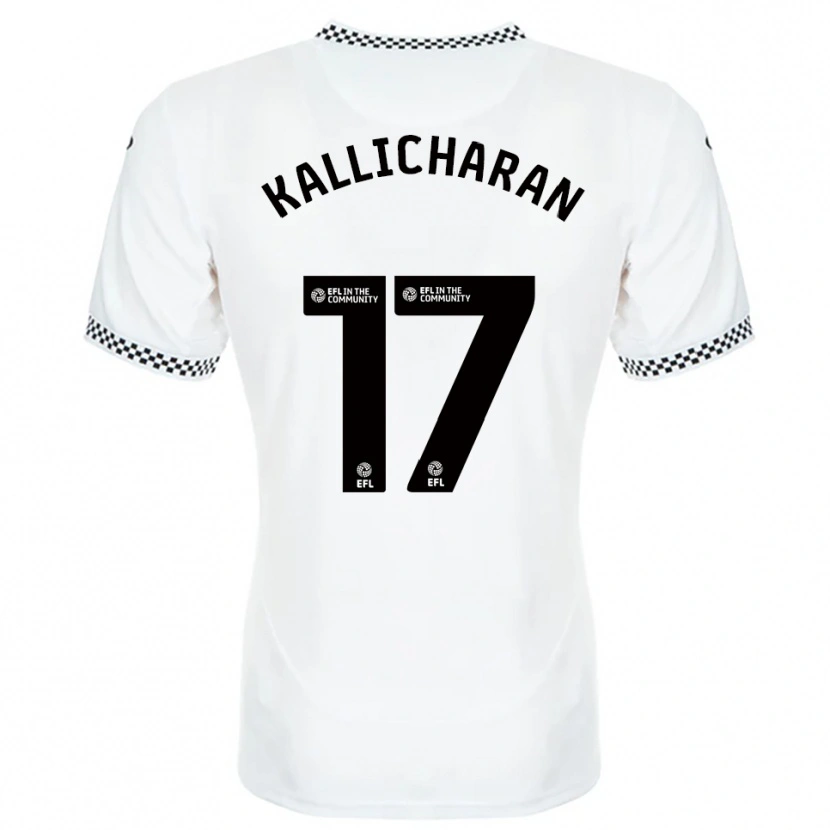 Danxen Donna Maglia Josiah Kallicharan #17 Bianco Arancione Kit Gara Home 2025/26 Maglietta