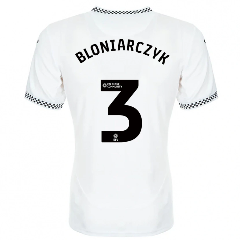 Danxen Donna Maglia Kaven Bloniarczyk #3 Bianco Arancione Kit Gara Home 2025/26 Maglietta