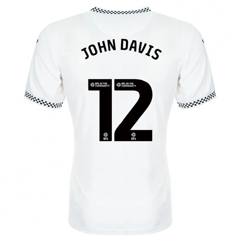 Danxen Donna Maglia Stacey John-Davis #12 Bianco Arancione Kit Gara Home 2025/26 Maglietta