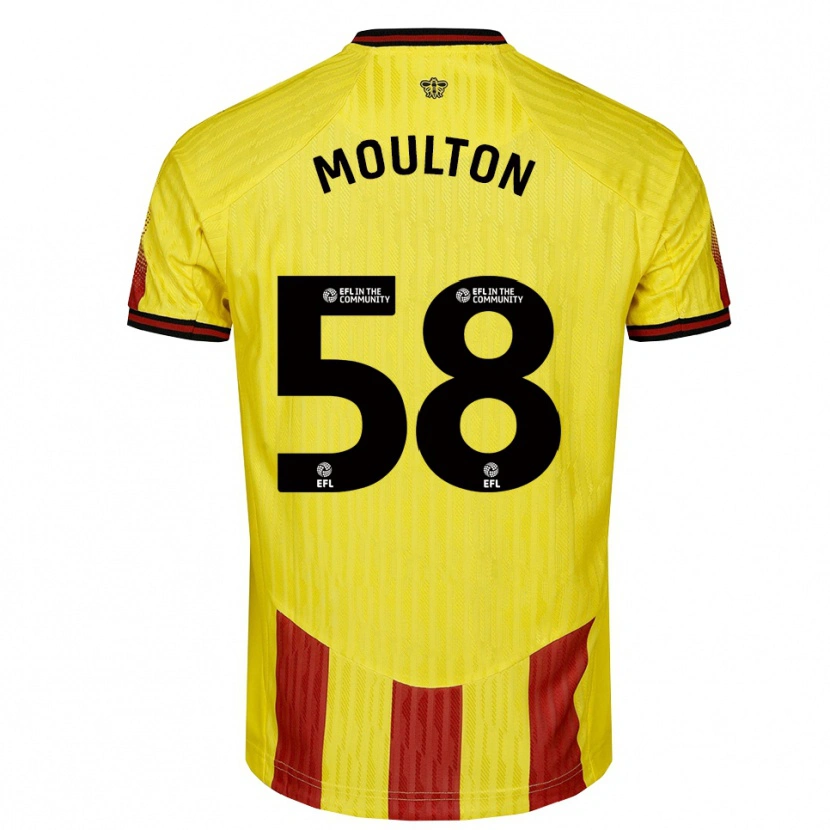 Danxen Donna Maglia Jai-Dea Moulton #58 Giallo Rosso Kit Gara Home 2025/26 Maglietta