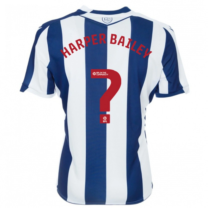 Danxen Donna Maglia Aaron Harper-Bailey #0 Blu Marino Bianco Kit Gara Home 2025/26 Maglietta