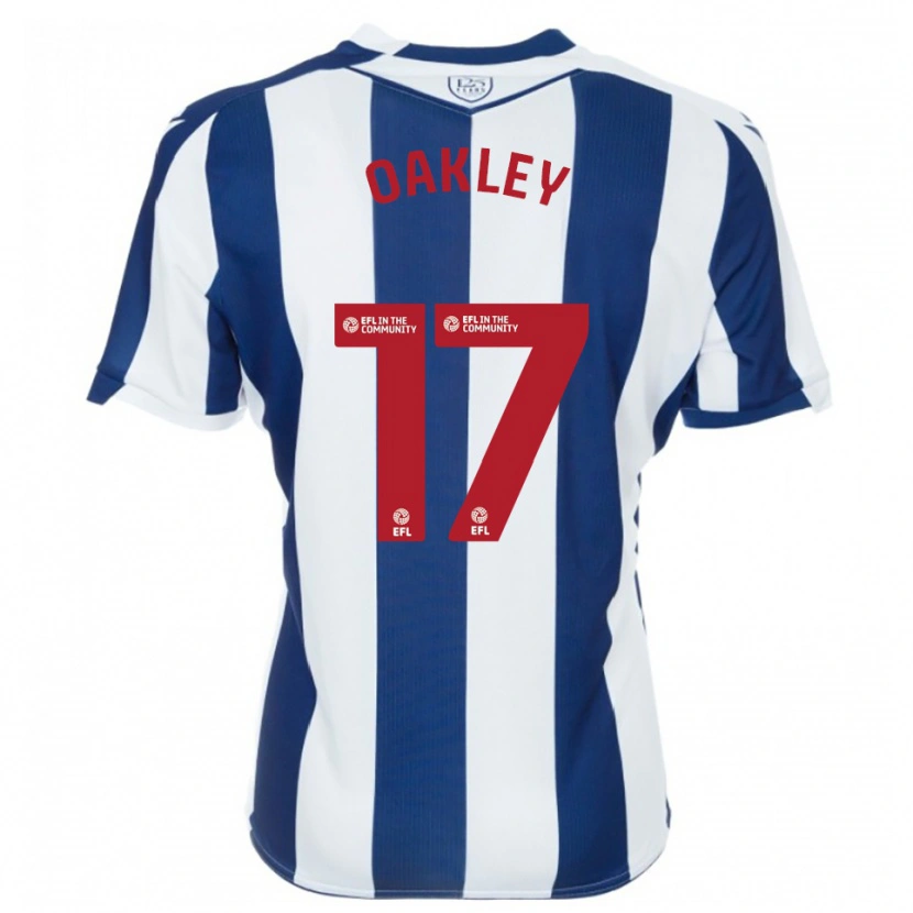 Danxen Donna Maglia Rhianne Oakley #17 Blu Marino Bianco Kit Gara Home 2025/26 Maglietta
