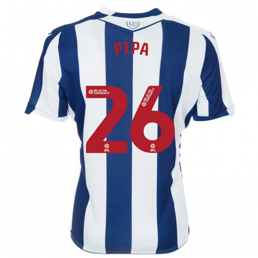 Danxen Donna Maglia Pipa #26 Blu Marino Bianco Kit Gara Home 2025/26 Maglietta