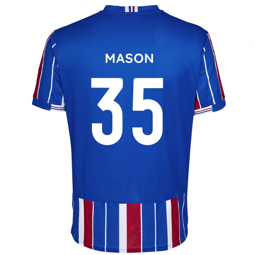 Danxen Donna Maglia Seb Mason #35 Blu Rosso Bianco Kit Gara Home 2025/26 Maglietta