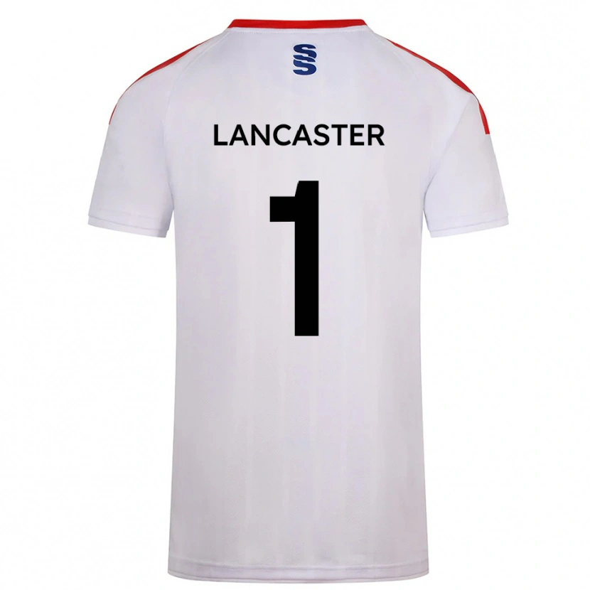 Danxen Donna Maglia Aaron Lancaster #1 Bianco Blu Marino Kit Gara Home 2025/26 Maglietta