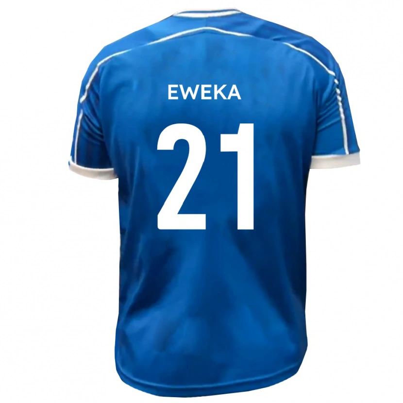 Danxen Donna Maglia Temi Eweka #21 Blu Bianco Kit Gara Home 2025/26 Maglietta