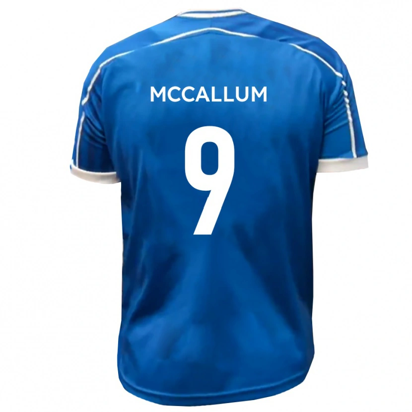Danxen Donna Maglia Paul Mccallum #9 Blu Bianco Kit Gara Home 2025/26 Maglietta