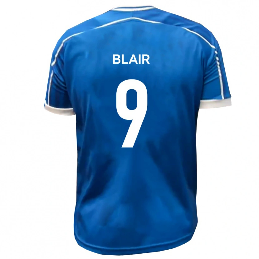 Danxen Donna Maglia Aaron Blair #9 Blu Bianco Kit Gara Home 2025/26 Maglietta