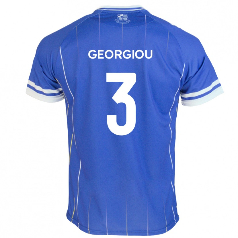Danxen Donna Maglia Anthony Georgiou #3 Blu Reale Kit Gara Home 2025/26 Maglietta