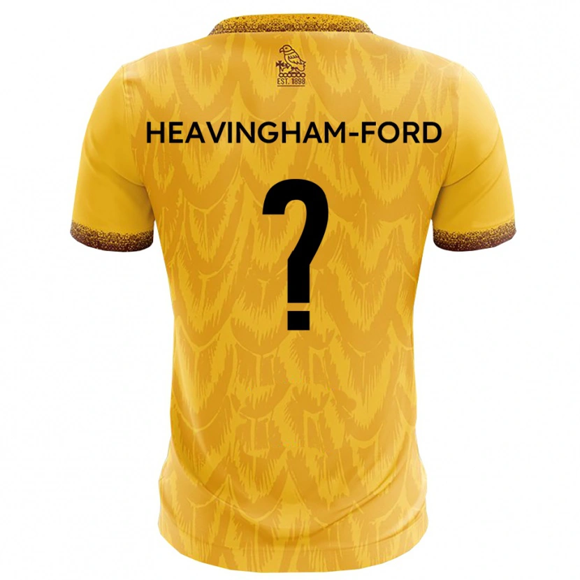 Danxen Donna Maglia Maddie Heavingham-Ford #0 Giallo Marrone Kit Gara Home 2025/26 Maglietta