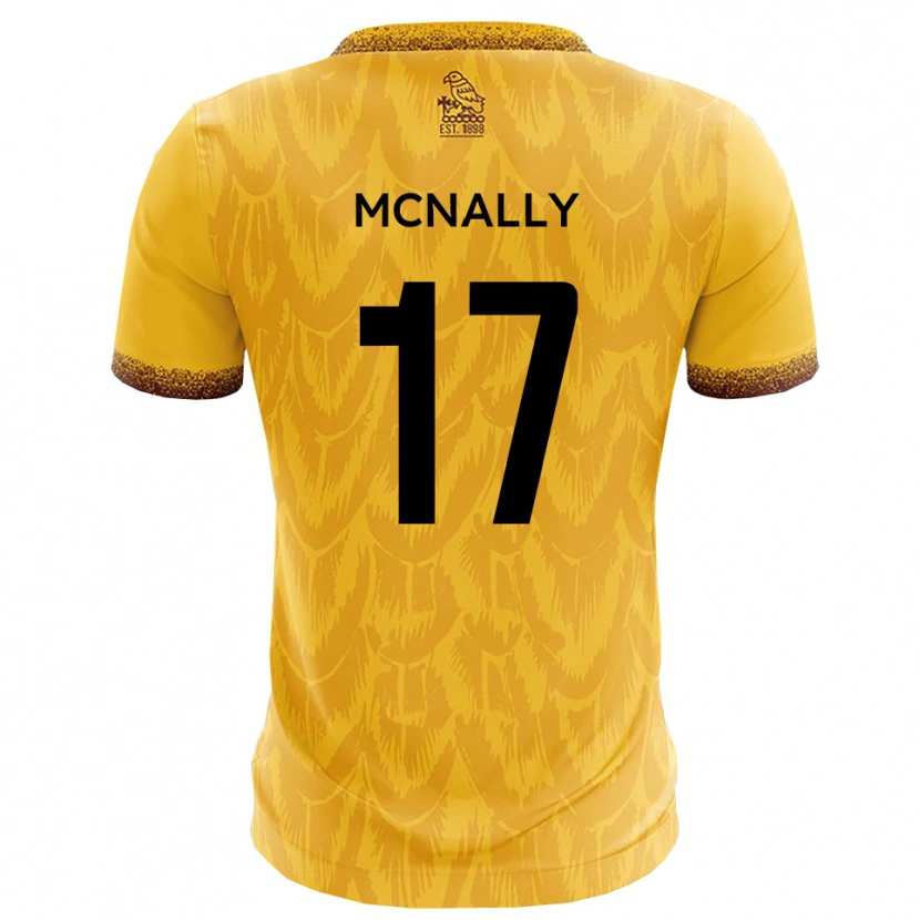 Danxen Donna Maglia Jordan Mcnally #17 Giallo Marrone Kit Gara Home 2025/26 Maglietta