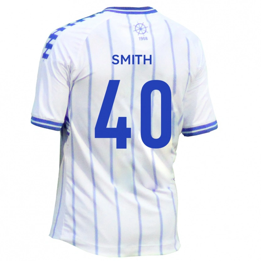 Danxen Donna Maglia Adam Smith #40 Bianco Blu Kit Gara Home 2025/26 Maglietta