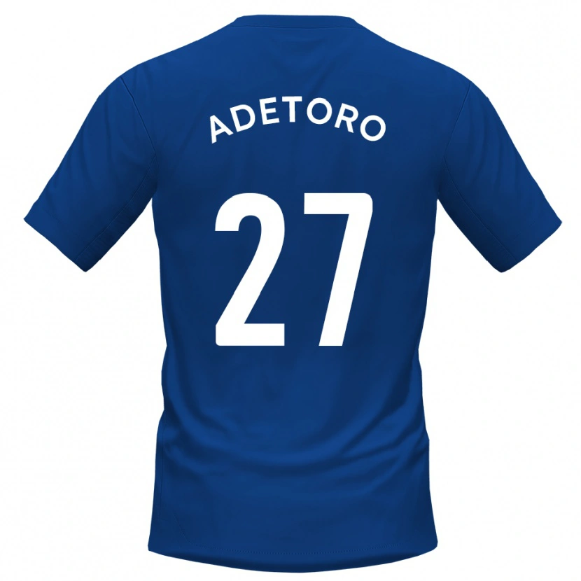 Danxen Donna Maglia Adam Alimi-Adetoro #27 Blu Bianco Kit Gara Home 2025/26 Maglietta