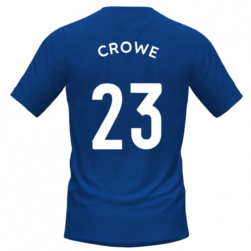 Danxen Donna Maglia Dylan Crowe #23 Blu Bianco Kit Gara Home 2025/26 Maglietta