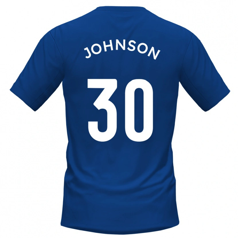 Danxen Donna Maglia Cody Johnson #30 Blu Bianco Kit Gara Home 2025/26 Maglietta
