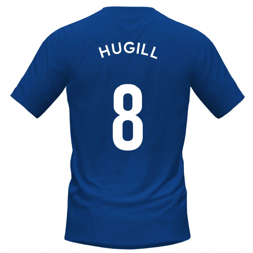 Danxen Donna Maglia Will Hugill #8 Blu Bianco Kit Gara Home 2025/26 Maglietta