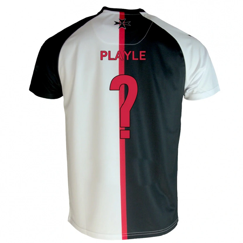 Danxen Donna Maglia Harrison Playle #0 Bianco Nero Kit Gara Home 2025/26 Maglietta