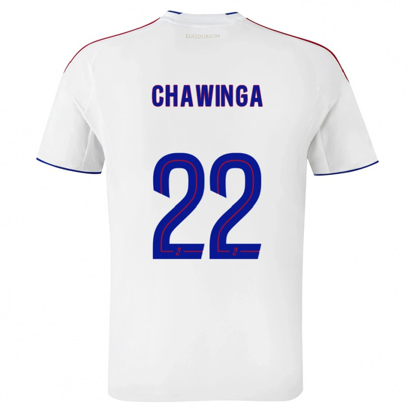 Danxen Donna Maglia Tabitha Chawinga #22 Bianco Rosso Kit Gara Home 2025/26 Maglietta