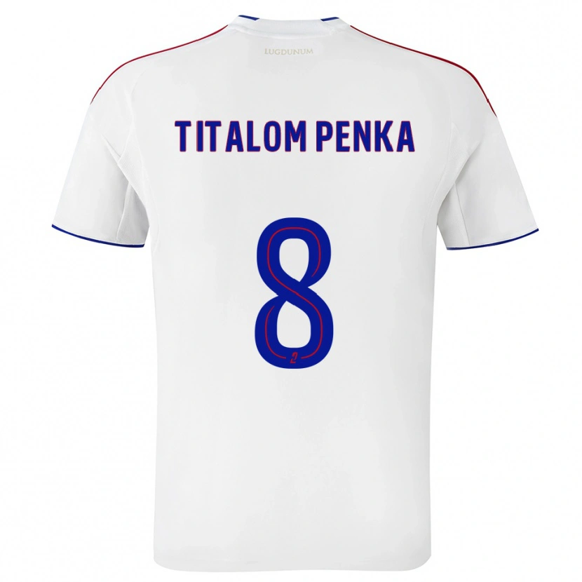 Danxen Donna Maglia Edwin Titalom Penka #8 Bianco Rosso Kit Gara Home 2025/26 Maglietta