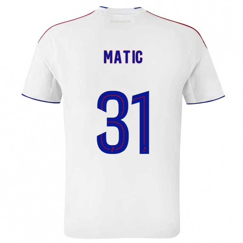 Danxen Donna Maglia Nemanja Matic #31 Bianco Rosso Kit Gara Home 2025/26 Maglietta