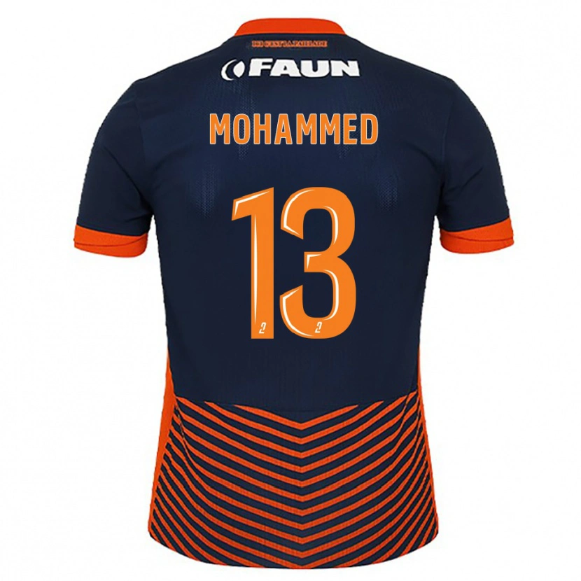Danxen Donna Maglia Teymour Mohammed #13 Blu Mezzanotte Arancione Kit Gara Home 2025/26 Maglietta