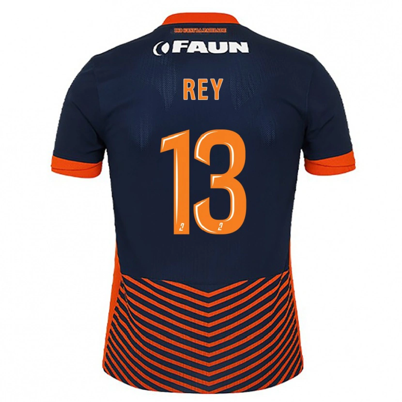 Danxen Donna Maglia Ruben Rey #13 Blu Mezzanotte Arancione Kit Gara Home 2025/26 Maglietta
