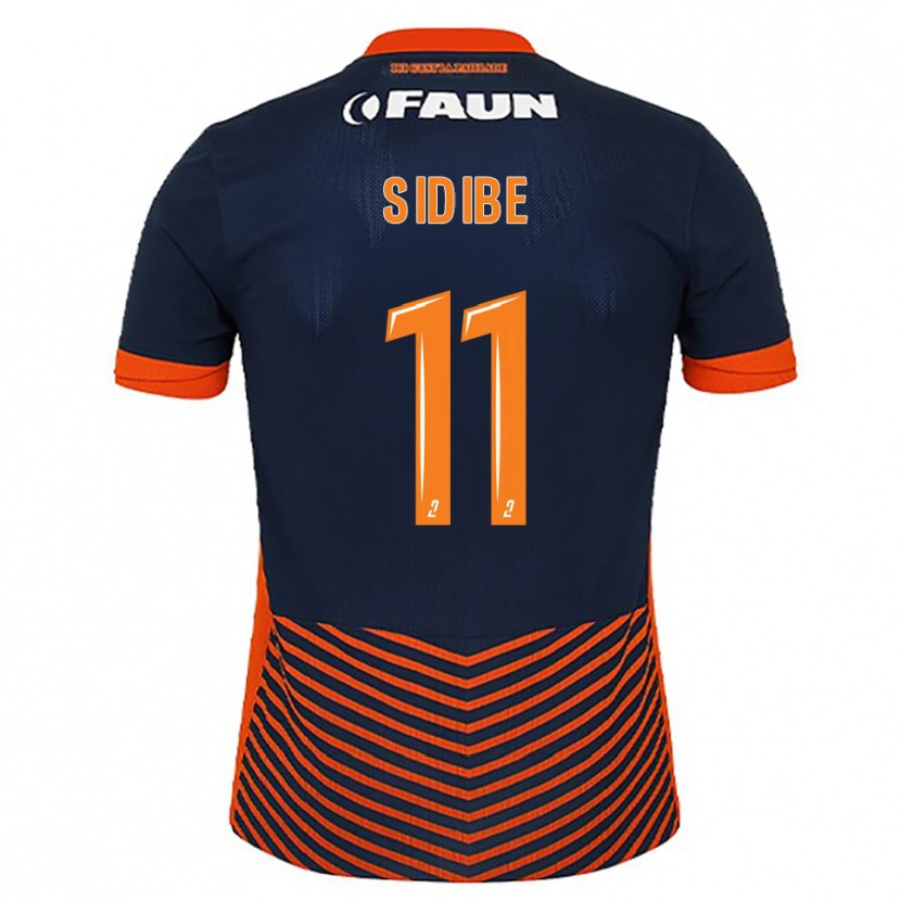 Danxen Donna Maglia Yannick Sidibé #11 Blu Mezzanotte Arancione Kit Gara Home 2025/26 Maglietta