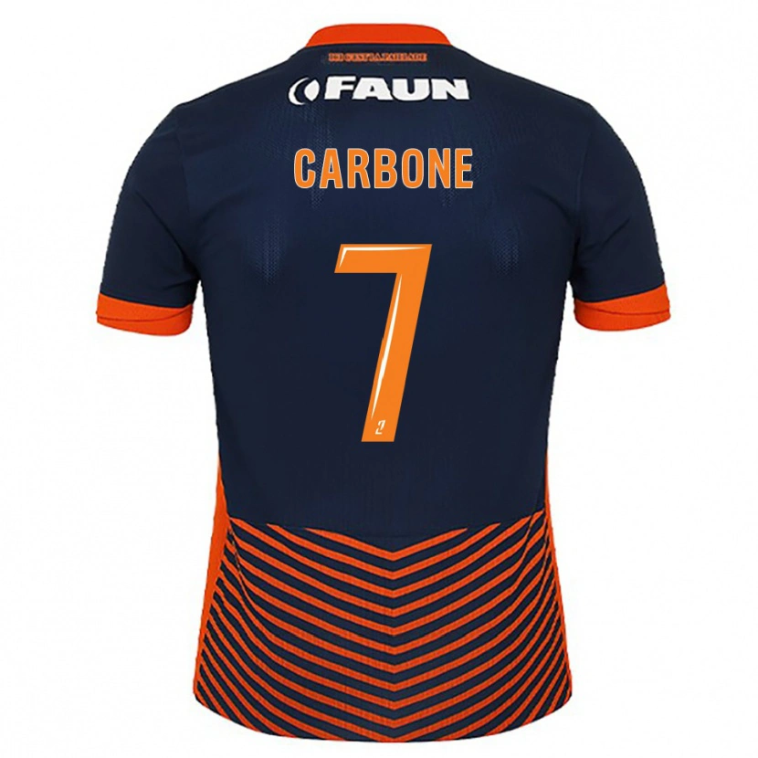 Danxen Donna Maglia Giani Carbone #7 Blu Mezzanotte Arancione Kit Gara Home 2025/26 Maglietta