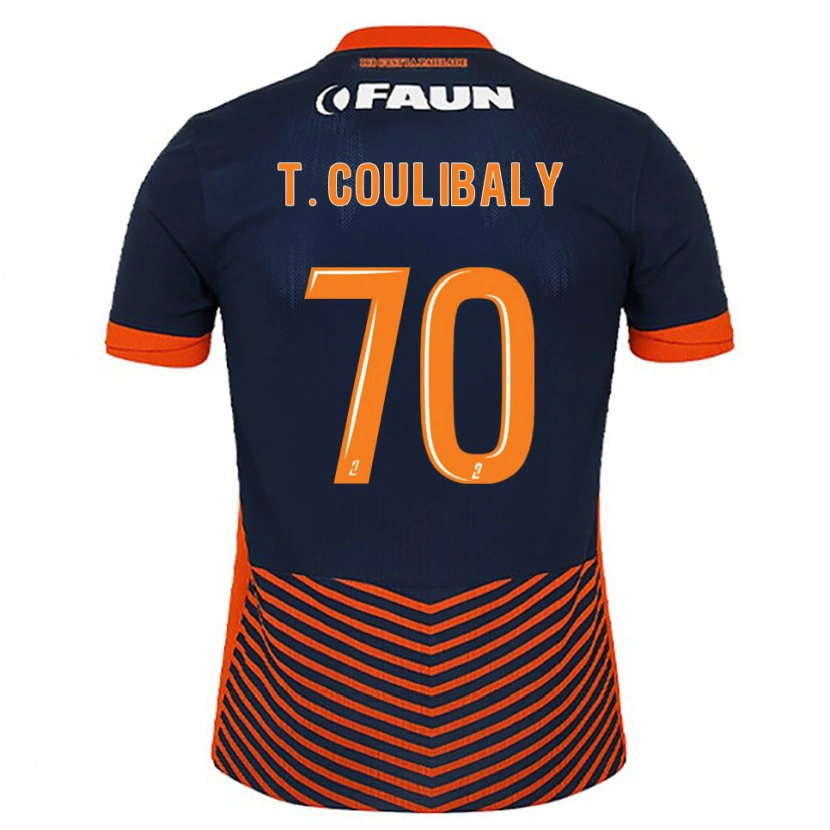 Danxen Donna Maglia Tanguy Coulibaly #70 Blu Mezzanotte Arancione Kit Gara Home 2025/26 Maglietta