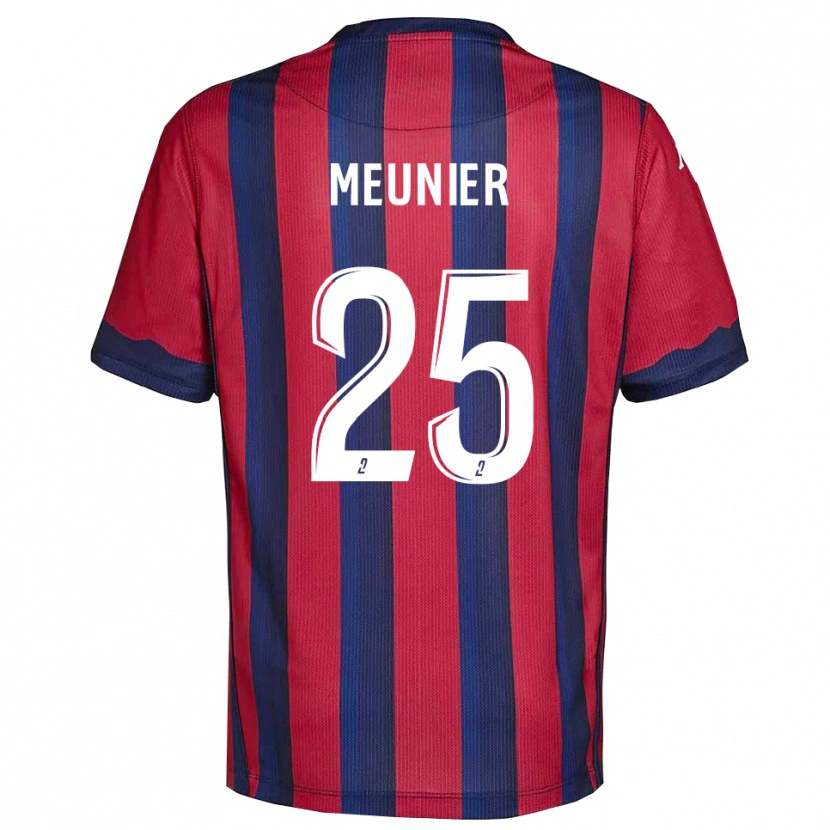 Danxen Donna Maglia Emma Meunier #25 Bordeaux Blu Marino Kit Gara Home 2025/26 Maglietta