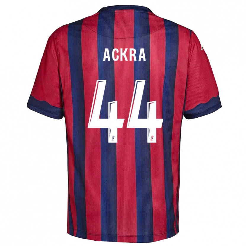 Danxen Donna Maglia Allan Ackra #44 Bordeaux Blu Marino Kit Gara Home 2025/26 Maglietta