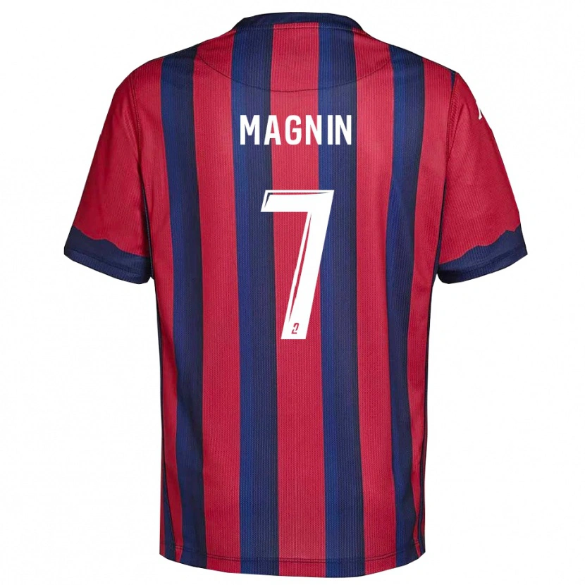Danxen Donna Maglia Yohann Magnin #7 Bordeaux Blu Marino Kit Gara Home 2025/26 Maglietta