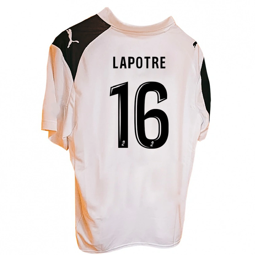 Danxen Donna Maglia Gabriel Lapôtre #16 Nero Bianco Kit Gara Home 2025/26 Maglietta