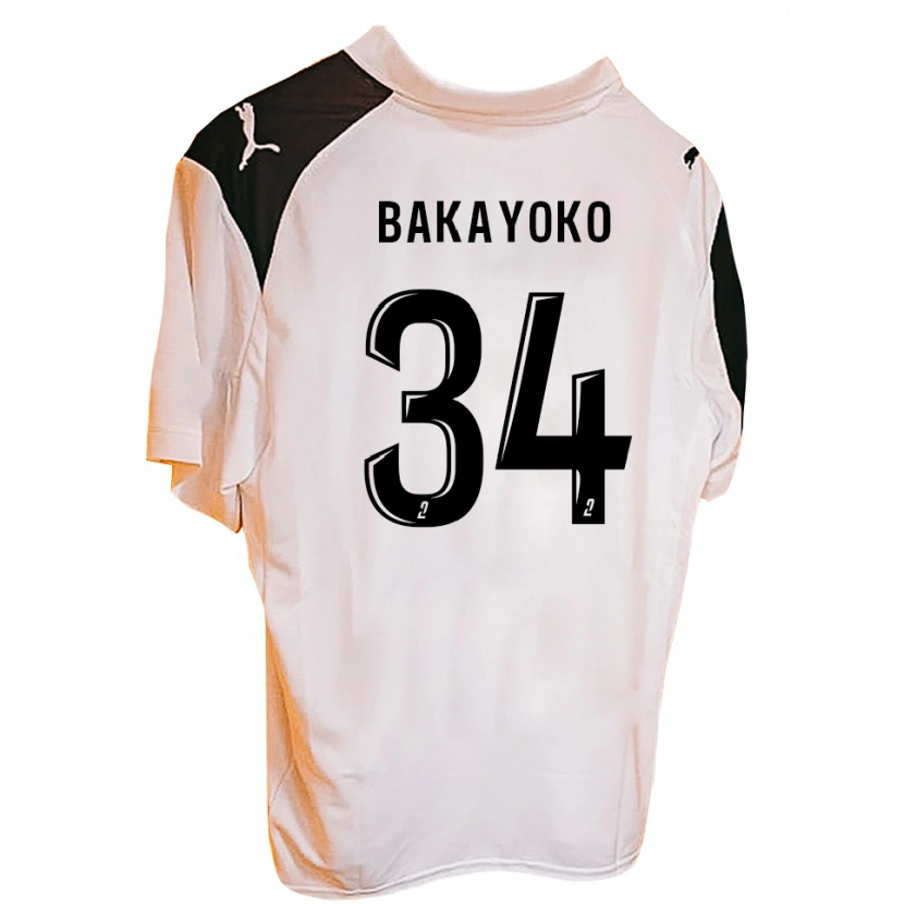 Danxen Donna Maglia Siaka Bakayoko #34 Nero Bianco Kit Gara Home 2025/26 Maglietta