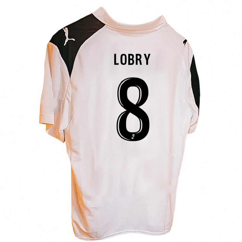 Danxen Donna Maglia Victor Lobry #8 Nero Bianco Kit Gara Home 2025/26 Maglietta