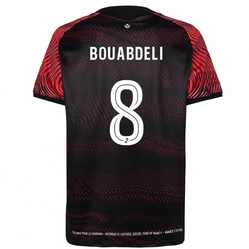Danxen Donna Maglia Walid Bouabdeli #8 Bianco Rosso Kit Gara Home 2025/26 Maglietta