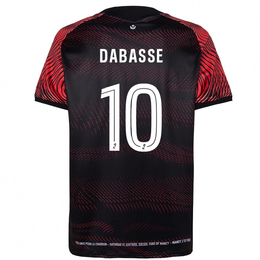 Danxen Donna Maglia Adrian Dabasse #10 Bianco Rosso Kit Gara Home 2025/26 Maglietta