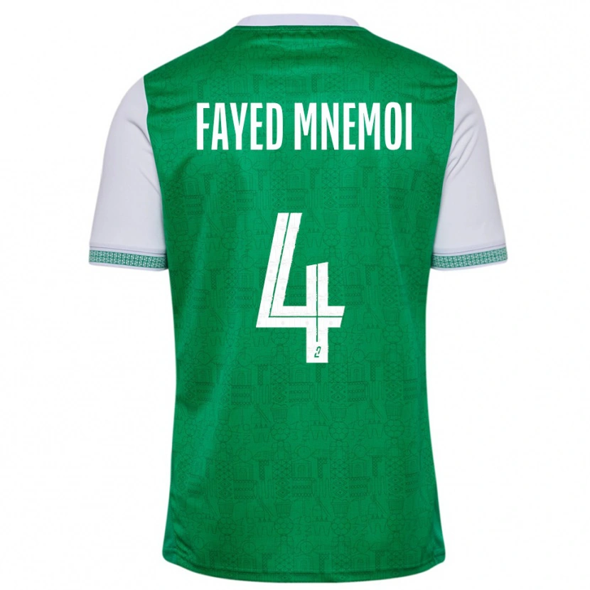 Danxen Donna Maglia El Fayed Mnemoi #4 Verde Bianco Kit Gara Home 2025/26 Maglietta