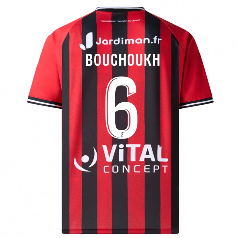 Danxen Donna Maglia Ahmed Bouchoukh #6 Rosso Nero Kit Gara Home 2025/26 Maglietta