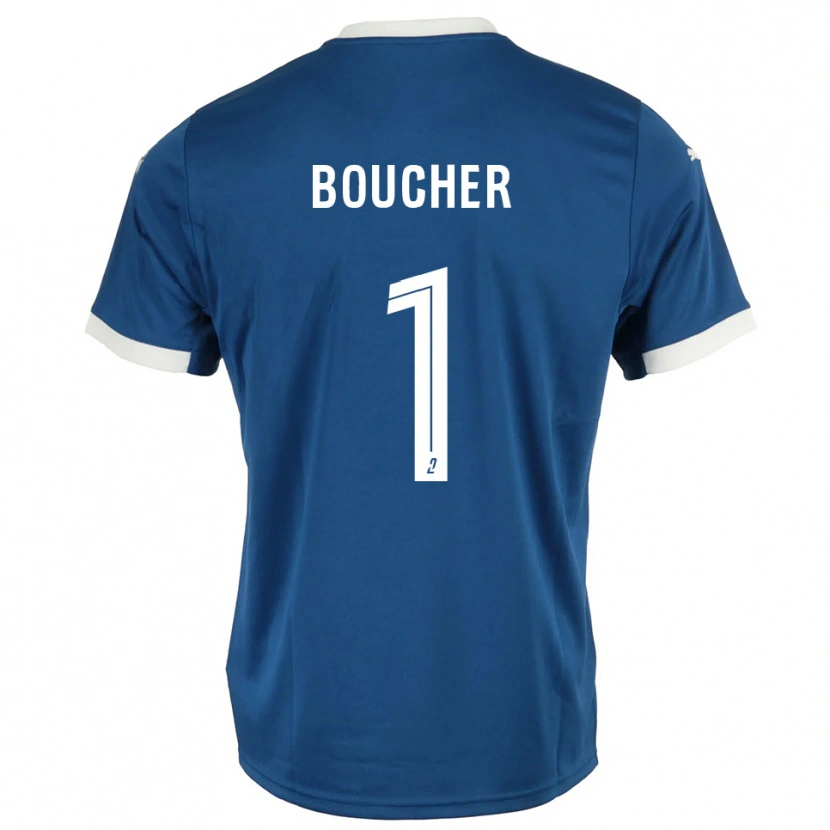 Danxen Donna Maglia Zacharie Boucher #1 Blu Bianco Kit Gara Home 2025/26 Maglietta