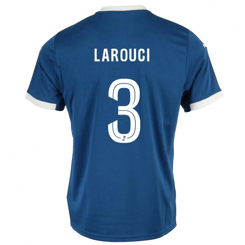 Danxen Donna Maglia Yasser Larouci #3 Blu Bianco Kit Gara Home 2025/26 Maglietta