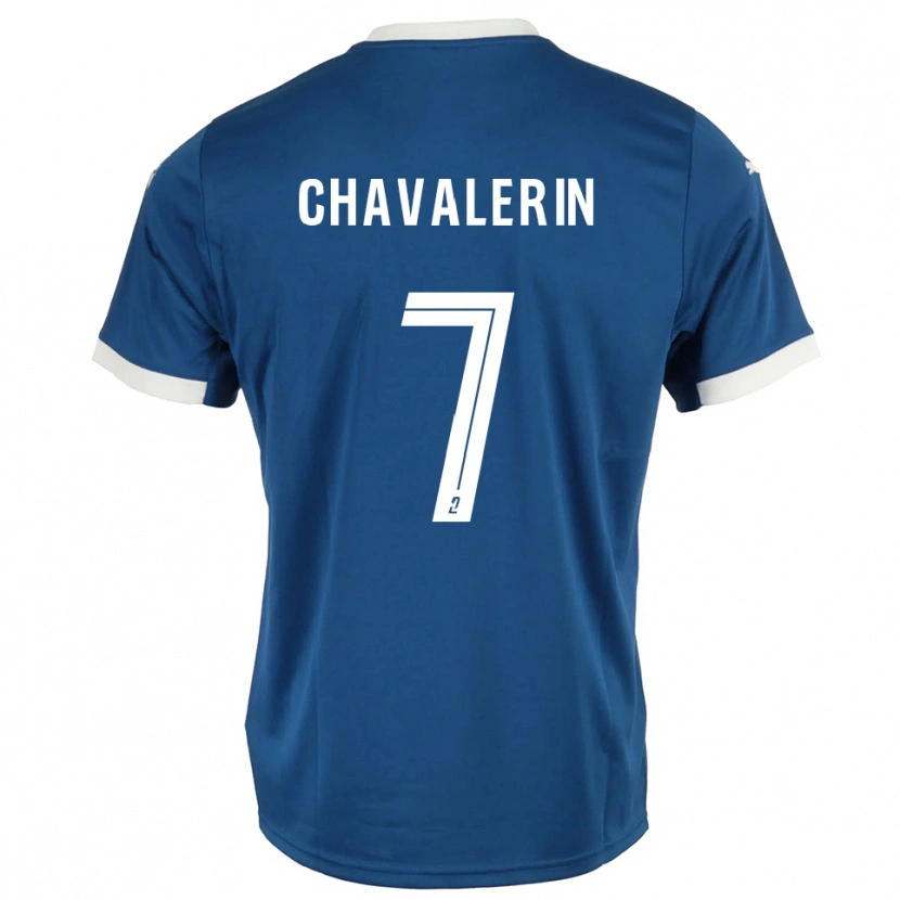 Danxen Donna Maglia Xavier Chavalerin #7 Blu Bianco Kit Gara Home 2025/26 Maglietta