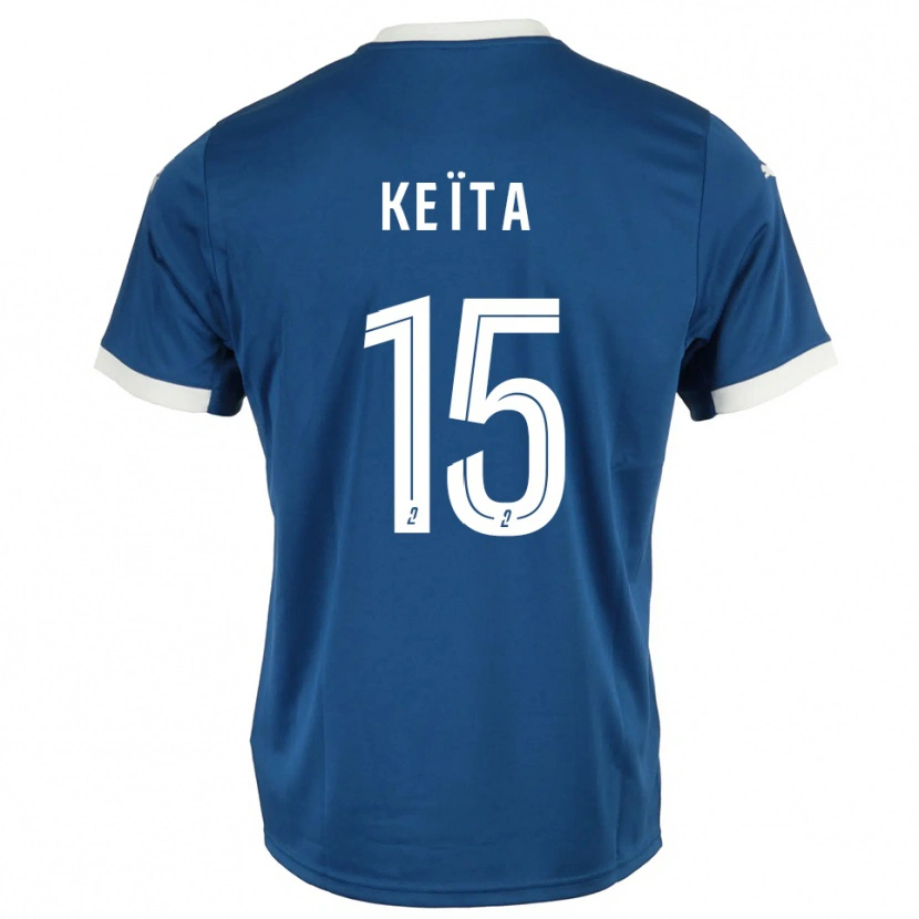 Danxen Donna Maglia Modibo Keïta #15 Blu Bianco Kit Gara Home 2025/26 Maglietta