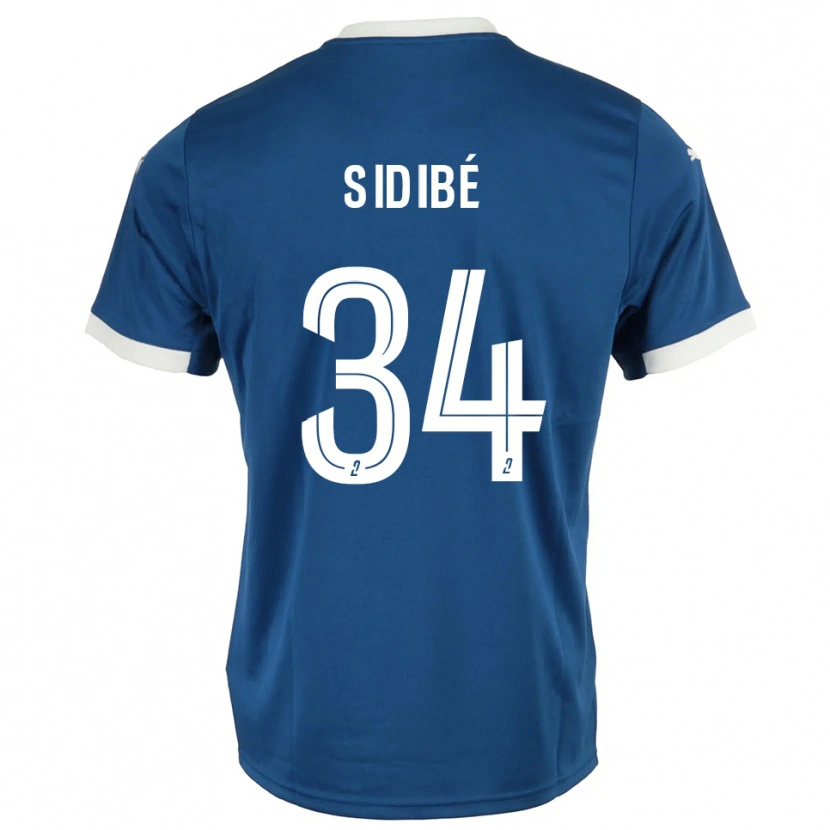 Danxen Donna Maglia Aly Sidibé #34 Blu Bianco Kit Gara Home 2025/26 Maglietta