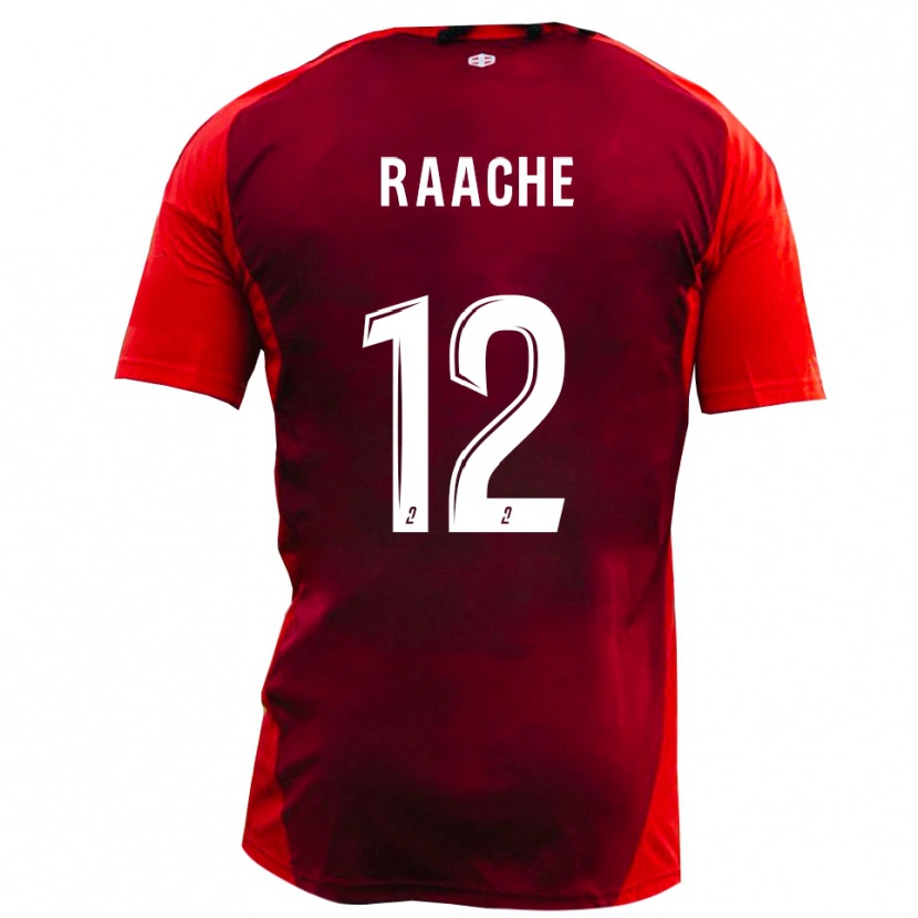 Danxen Donna Maglia Ibrahim Raache #12 Rosso Borgogna Kit Gara Home 2025/26 Maglietta