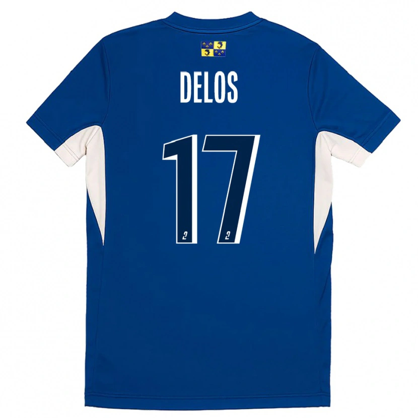 Danxen Donna Maglia Shaquil Delos #17 Blu Blu Marino Kit Gara Home 2025/26 Maglietta