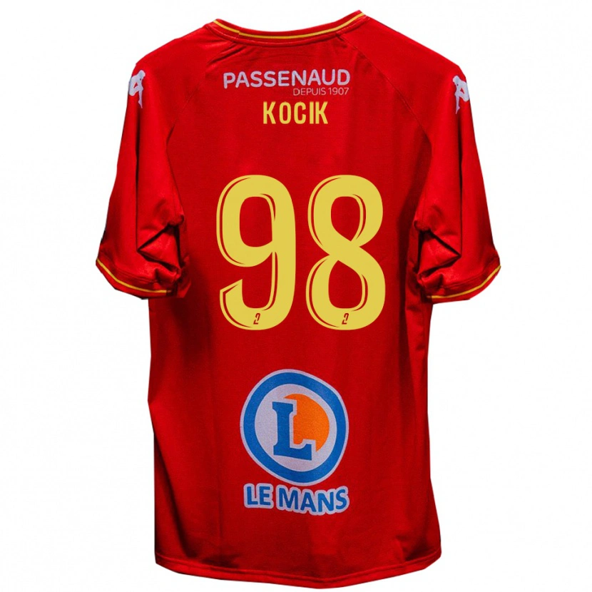 Danxen Donna Maglia Nicolas Kocik #98 Rosso Giallo Kit Gara Home 2025/26 Maglietta