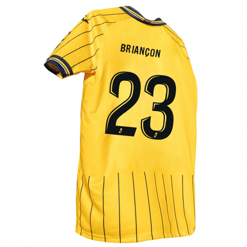 Danxen Donna Maglia Anthony Briançon #23 Giallo Blu Marino Kit Gara Home 2025/26 Maglietta